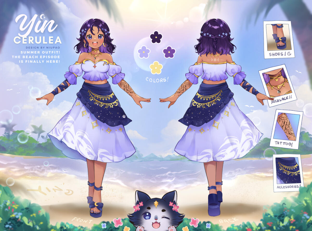 Outfit Design / Reference Sheet : niupao | Client : yincerulea