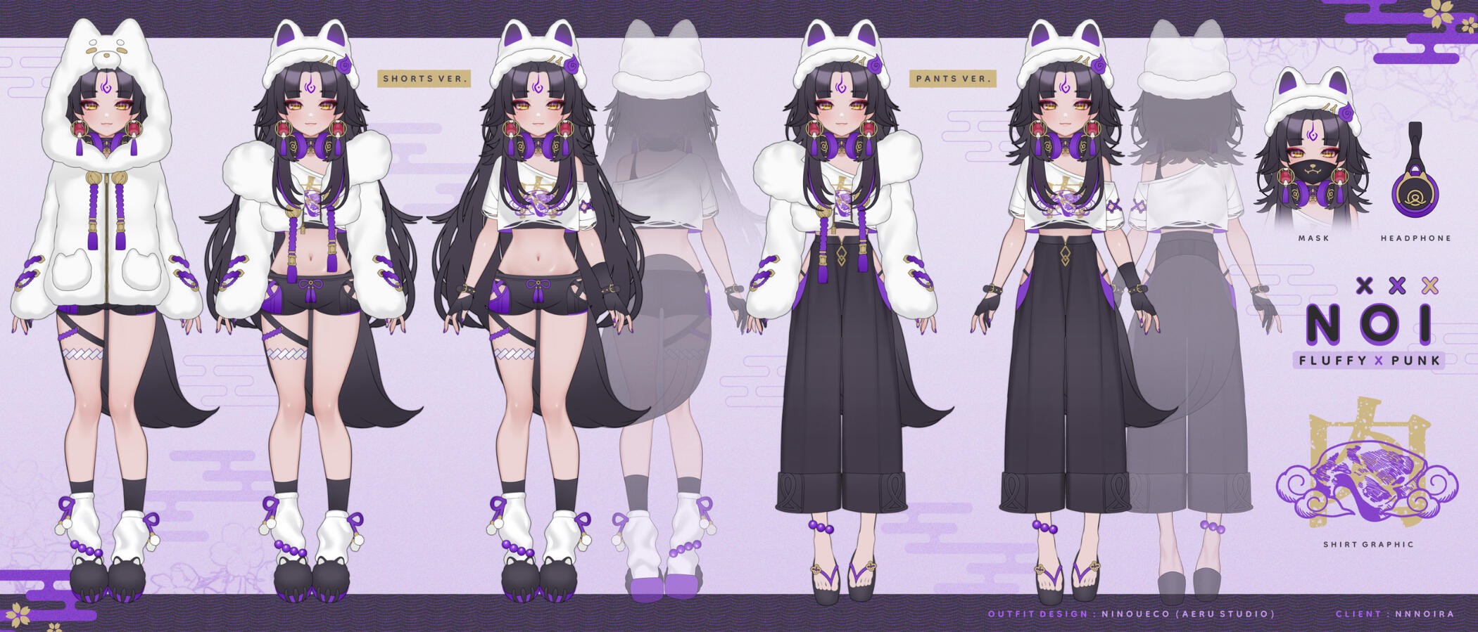 Outfit Design / Reference Sheet : nii | Client : nnnoira